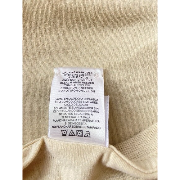 The Simpsons Men T Shirt‎ Embroidered Front Logo back desing Size XL Cream - Picture 7 of 7